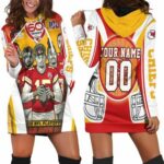 2021 Super Bowl Kansas City Chiefs Afc West Champions Personalized Hoodie Dress Model a5694