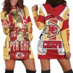 Afc West Division Kansas City Chiefs Champions 2021 Super Bowl Hoodie Dress Model a19741