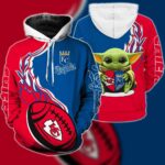 CHIEFS-ROYALS BABY YODA LOVE ALL OVER HOODIES ZIP HODDIES TSHIRT 0701 PP089