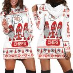 Christmas Gnomes Kansas City Chiefs Ugly Sweatshirt Christmas 3D Hoodie Dress Model a19780