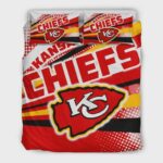 Colorful Shine Amazing Kansas City Chiefs Nfl Football Team Bedding Sets Duvet Cover Pillowcases, Quilt Bed Sets, Blanket