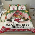 Cool Gift Store Xmas Kansas City Chiefs Nfl Football Team Bedding Sets Duvet Cover Pillowcases, Quilt Bed Sets, Blanket