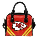 Couple Curves Light Good Logo Kansas City Chiefs Shoulder Handbags, Handbags3775