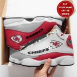 Custom name Kansas City Chiefs NFL big logo Football Team Sneaker 10 F