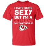 I Hate Being Sexy But I’M Fan So I Can’T Help It Kansas City Chiefs Red Custom T-Shirts, Hoodie, Long Sleeve V Neck Hoodie13168