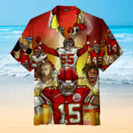 Kansas Chiefs Rugby Hawaiian Shirt 3D All Over Print, Men, Women, Unisex, Model 55