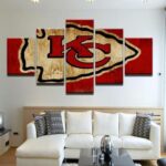 Kansas City Chiefs 2 Sport – 5 Panel Canvas Art Wall Decor