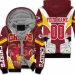 Kansas City Chiefs 2021 Nfl Champions Personalized Fleece Hoodie Model a19987