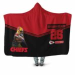 Kansas City Chiefs 26 Edwards Helaire Superbowl Champions Hooded Blanket Model a11501