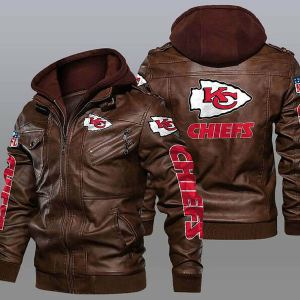 Kansas City Chiefs 2D Leather Jacket Chiefs223