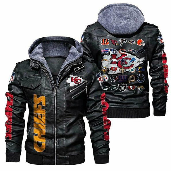 Kansas City Chiefs 2D Leather Jacket HVKC1361