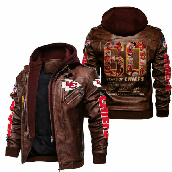 Kansas City Chiefs 2D Leather Jacket HVKC285