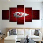 Kansas City Chiefs 3 – Sport 5 Panel Canvas Art Wall Decor
