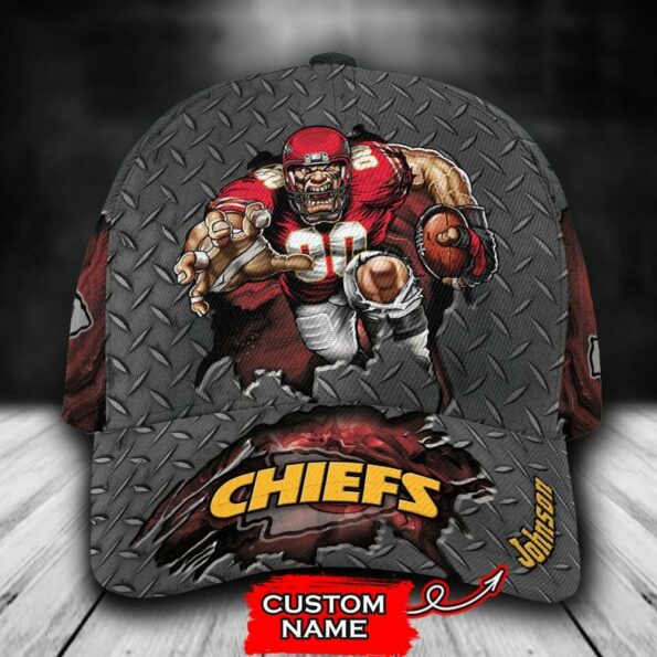 Kansas City Chiefs 3D Cap Mascot NFL Custom Name 12a M3TTT0576