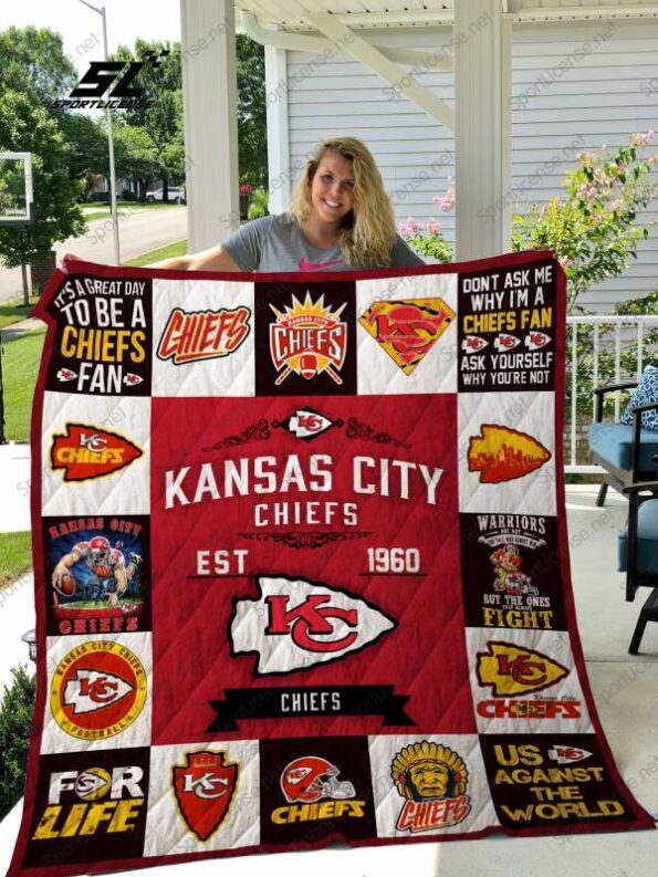 Kansas City Chiefs 3D Customized Quilt Blanket