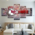 Kansas City Chiefs 5 – Sport 5 Panel Canvas Art Wall Decor