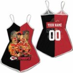 Kansas City Chiefs Afc West Champions Super Bowl 2021 Black & Red Personalized Romper Model a6530