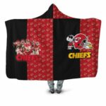 Kansas City Chiefs Afc West Division Champions 2021 Super Bowl Snoopy Fan Hooded Blanket Model a11506