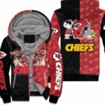 Kansas City Chiefs Afc West Division Champions 2021 Super Bowl Snoopy Fan Fleece Hoodie Model a20095