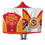 Kansas City Chiefs Afc West Division Super Bowl L V 2021 Hooded Blanket Model a11510