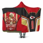 Kansas City Chiefs Afc West Super Bowl 2021 Division Champions Hooded Blanket Model a11511