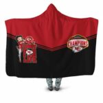 Kansas City Chiefs Betty Boop Super Bowl Afc West Division Champion 2020 Hooded Blanket Model a11517