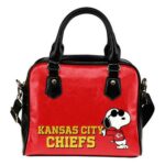 Kansas City Chiefs Cool Sunglasses Snoopy Shoulder Handbags Women Purs, Handbags3312