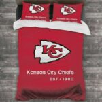 Kansas City Chiefs Fans Nfl Team Duvet Cover Quilt Cover Pillowcase Bedding Set, Quilt Bed Sets, Blanket