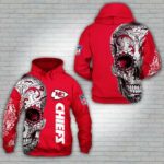 Kansas City Chiefs Floral Skull All Over Print 3D Men’s And Women’s Sweatshirt Zip Hoodie T-shirt Sizes S-5XL