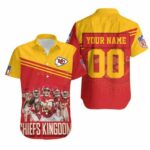 Kansas City Chiefs Kingdom Afc West Champions Division Super Bowl 2021 Hawaiian Shirt Model 1709