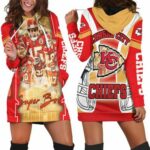Kansas City Chiefs Logo Super Bowl Champions 2021 Afc West Division Hoodie Dress Model a20884