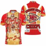 Kansas City Chiefs Logo Super Bowl Champions 2021 Afc West Division Polo Shirt Model a20885