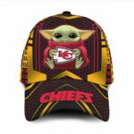 Kansas City Chiefs Luxury 3D Cap Baby Yoda NFL Custom Name 01 M3HTN028
