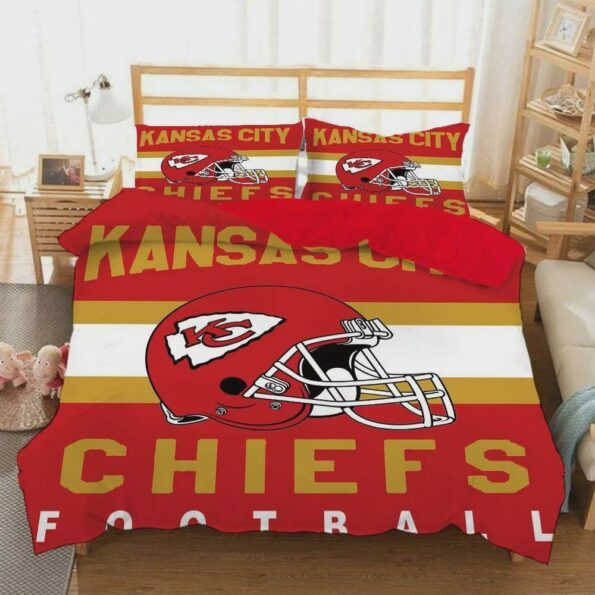 Kansas City Chiefs Nfl #4 Duvet Cover Quilt Cover Pillowcase Bedding Set, Quilt Bed Sets, Blanket