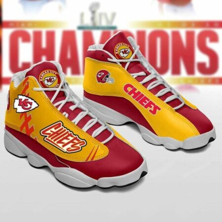Nfl Kansas City Chiefs Custom Name Air Jordan 13 Shoes –