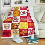 Kansas City Chiefs Nfl Fleece Blanket Gift For Fan, Premium Comfy Sofa