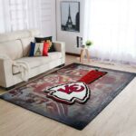 Kansas City Chiefs Nfl Football Rug Room Carpet Sport Custom Area Floor Home Decor Rug8096, Size Large 60×96 Inch