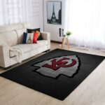 Kansas City Chiefs Nfl Football Rug Room Carpet Sport Custom Area Floor Home Decor Rug8327, Size Large 60×96 Inch
