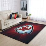 Kansas City Chiefs Nfl Football Rug Room Carpet Sport Custom Area Floor Home Decor Rug8092, Size Large 60×96 Inch