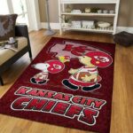 Kansas City Chiefs Nfl Football Rug Room Carpet Sport Custom Area Floor Home Decor Rug8173, Size Large 60×96 Inch