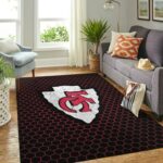 Kansas City Chiefs Nfl Rug Room Carpet Sport Custom Area Floor Home Decor Rug12558, Size Large 60×96 Inch