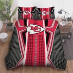 Kansas City Chiefs Nfl Team Duvet Cover Quilt Cover Pillowcase Bedding Set, Quilt Bed Sets, Blanket V11938