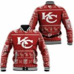Kansas City Chiefs Nfl Ugly Sweatshirt Christmas 3D Baseball Jacket Model 1263