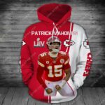 Kansas City Chiefs Patrick Mahomes All Over Print 3D Men’s And Women’s Sweatshirt Zip Hoodie T-shirt Sizes S-5XL
