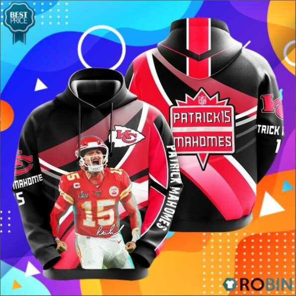 Kansas City Chiefs Patrick Signature 3D Print Hoodie