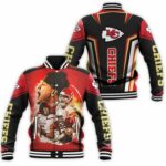 Kansas City Chiefs Player Wears Uniform Afc West Division Champions 2021 Baseball Jacket Model 1265