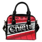 Kansas City Chiefs Silver Name Colorful Shoulder Handbags, Handbags1068