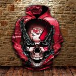 Kansas City Chiefs Skull Chain 3D t shirt hoodie full print hoodie 3D 3D Shirt Up Size To S-5XL For Men, Women