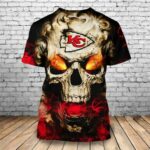Kansas City Chiefs Skull Kansas City Chiefs 3D T-Shirt Shirt4176