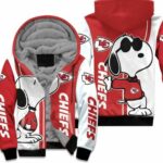 Kansas City Chiefs Snoopy Lover 3D Printed Fleece Hoodie Model a21213